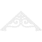 Ekena Millwork Pitch Finley Architectural Grade PVC Gable Pediment, 36"W x 16 1/2"H x 1"P (11/12) GPP036X017X100FIN - alternate 3